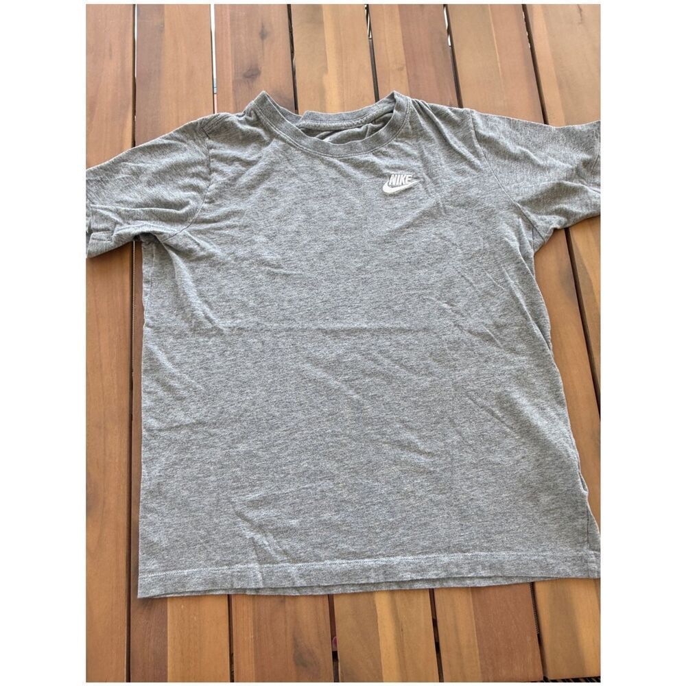 Nike Gray Crewneck Sweatshirt with White Embroidered Swoosh
